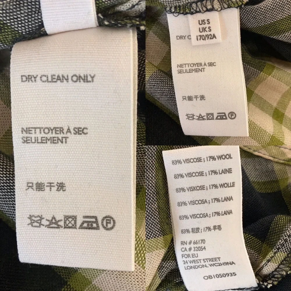 Free People Pacific Dawn Black Plaid Top Sz S